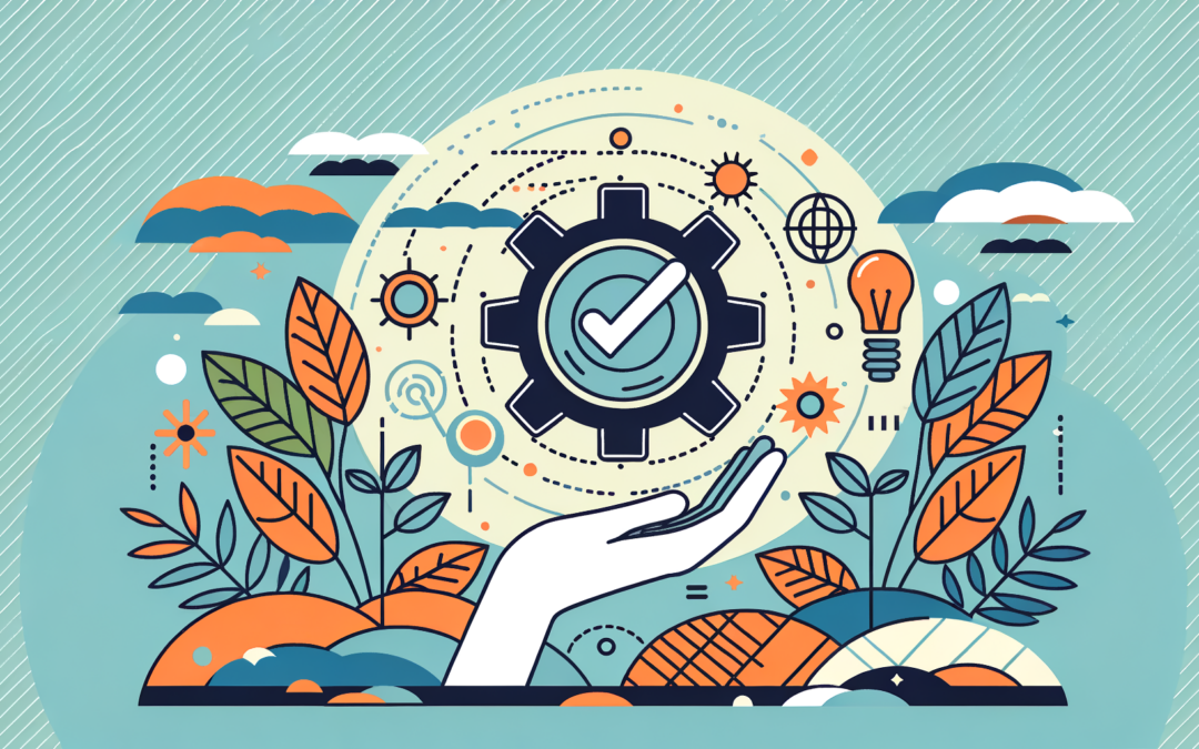 Illustration en flat design représentant une expérience personnalisée de mariage pour un article de blog SEO.
