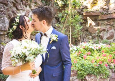 Photo de couple à Besancon pendant leur mariage