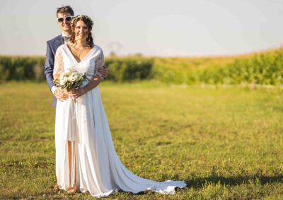 Photo de couple pendant leur mariage à Besancon