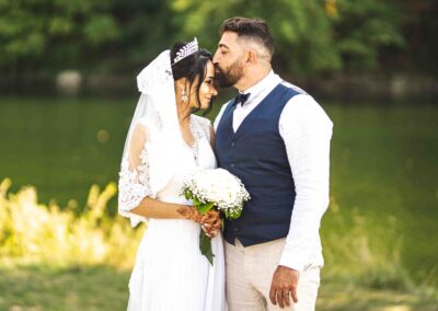 Photo de couple à Besancon lors de leur mariage